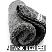 Ellesill Ithal Ultrafiber Araç Kurulama Bezi Büyük Boy Leke Bırakmaz Oto Cam Temizlik Havlusu 75X55 cm - Gri