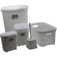 Kuzgun Ticaret Petek 5 Li Banyo Çeyiz Seti ROYALEKS-MRD307-DV