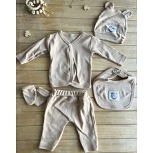 Toyis Baby %100 Pamuk Erkek Bebek 5’li Hastane Çıkışı Seti – Penye Kumaş, Yumuşak & Nefes Alabilir