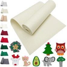 Salteks El Işi Hediyelik Keçe 3mm Kalınlığında (1 Metre) 100X100 Krem A Kalite Keçe