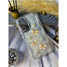 Coolacs Samsung Galaxy S24 Plus Uyumlu Kılıf Kamera Korumalı Kelebek ve Çiçek Kabartmalı Desenli Kapak