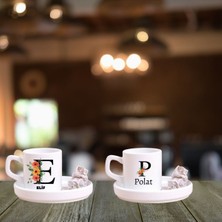 PremiumPort Kişiye Özel 2'li Türk Kahve Fincanı ve Altlığı Seti