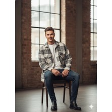 Benalli Oduncu Gömleği Siyah Beyaz