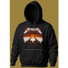 Butişört 'metallica - Master Of Puppets' Baskılı Dar Kesim Sweatshirt