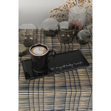 PremiumPort Siyah Espresso Kahve Sunum Seti, Zarif ve Şık Hediye Seçeneği