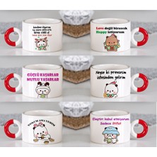 PremiumPort Lüks Duble Türk Kahvesi ve Espresso Fincanı 6'lı Seti, Şık ve Zarif Tasarım