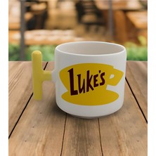 PremiumPort El Yapımı Kahve Fincanı ve Latte Kupası, Sarı Kulp, 200 ml