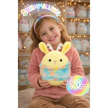 Toyfest Squishmallows Juana Jackalope Tie Dye Kapüşonlu Hoodie Serisi 20 cm Yumuşak Peluş Oyuncak