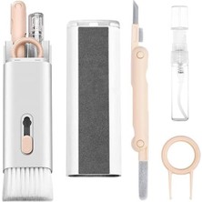 Go İthalat Çok Fonksiyonlu Tv Bilgisayar Ekranı Kulaklık Fırçalı Spreyli Elektronik Temizlik Seti (5051)