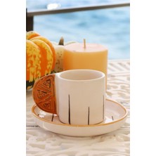 PremiumPort Porto Citrus Serisi Tek Kişilik Kahve Fincanı, Şık ve Modern Tasarım