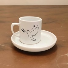 PremiumPort Modern Çift Kahve Fincanı, Şık ve Zarif Espresso Seti