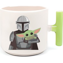 PremiumPort Duble Türk Kahvesi Fincanı, Espresso Baby Yodayeşil, 200 Ml, Şık Tasarım