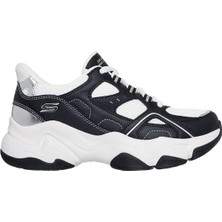 Skechers Bobs Diego 117686 Blk Kadın Spor Ayakkabı - Beyaz