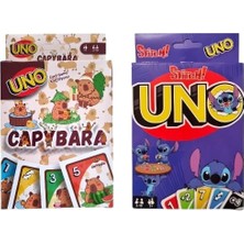 Oyunsal Capybara Uno ve Stitch Uno Oyun Kartları 2'li Set