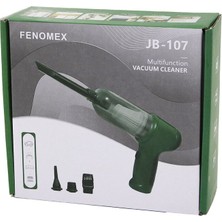 Go İthalat 3ın1 Çekme - Üfleme Oto - Araç - Ev El Tipi Süpürge USB Şarj Mini - Taşınabilir0.4lt - 120W JB-107 (5440)