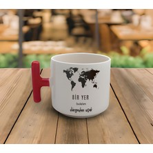 PremiumPort El Yapımı Kırmızı Kulp Kupa 200 ml – Sıcak ve Şık Tasarım