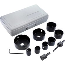 Kuzgun Ticaret 11 Parça Panç Seti Ağaç Kesme Testere Matkap Ucu Takımı Alçıpan Tavan Kesme