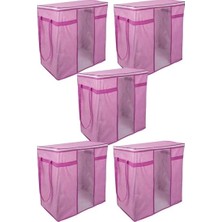 Kuzgun Ticaret 12 Adet Pencereli Hurç Mega Boy Çok Amaçlı Düzenleyici 40X40X75 cm 0256 ( Lisinya )