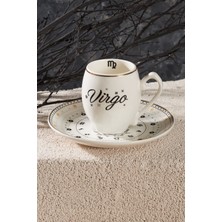 PremiumPort Başak Burcu Kişisel Kahve Fincanı 90 Ml, Zarif ve Şık Tasarım