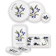 PremiumPort Şık ve Modern 6 Kişilik 19 Parça Kahvaltı Takımı Seti