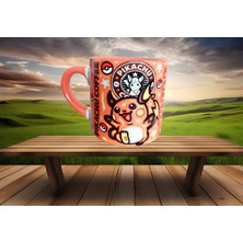 PremiumPort Pikachu Baskılı Porselen Kahve ve Çay Fincanı, Şık ve Dayanıklı Tasarım