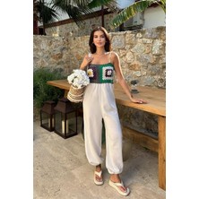 Etiler Collection Jasmin Süzüneli Keten Tulum 1280-08
