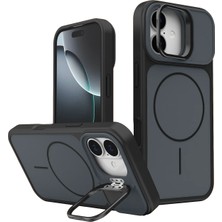 Budi Joko Apple iPhone 17 Pale Magsafe Standlı Kapak - Siyah