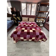 Kare Desenli Çift Kişilik Battaniye