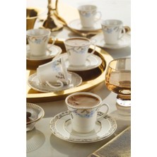 PremiumPort 12 Parça 6 Kişilik Kahve Takımı, Şık ve Zarif Tasarım