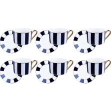 PremiumPort Altı Parça Çay Fincanı Seti, Şık ve Dayanıklı Tasarım