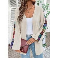 Etiler Collection Kadın Uzun Kollu Önü Açık Şardonlu Kaşkorse Ceket