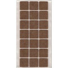 Zuzu Made 21 Adet 3 cm x 3 cm Yapışkanlı Sandalye, Masa, Koltuk Parke Koruma Keçesi Ses Engeller Zemin Korur