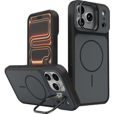 Budi Joko Apple iPhone 17 Pro Max Pale Magsafe Standlı Kapak - Siyah