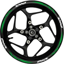 Dio Beyaz Yazılı  Yeşil Reflektif Pençe Şeritli