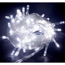 MiraLive 10 M 100 LED Boncuk Lamba Beyaz Işık Şeffaf Kablo Mz-18-11