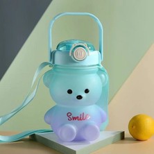 PremiumPort Renkli Çocuk Su Şişesi, Sağlıklı ve Hafif 800ML, Pratik Kullanım