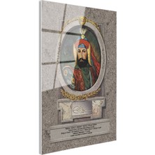 Tablofest Tamperli Gerçek Cam Tablo Sultan I Ahmed Portresi Osmanlı Tablosu Duvar Dekoru