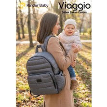 Kinder Baby Viaggio Termal Biberon Çantalı ve Alt Açma Pedli Suya Dayanıklı Bebek Bakım Çantası