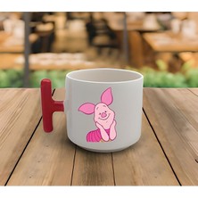 PremiumPort El Yapımı Piglet Baskılı 200ML Tulp Kupa, Şık ve Renkli Tasarım