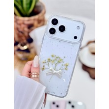 Go Aksesuar Iphone 17 Promax Uyumlu Buket Çiçek Simli Oyuncak Tasarımlı Silikon Kılıf