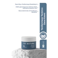 Iva Natura  Organik Gece Kremi  Ölmez Çiçek & Limon Otu Özlü – Onarıcı Bakım – 50 ml