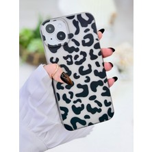 Go Aksesuar Iphone 14 Plus ve 15 Plus Uyumlu Darbe Önleyici Mat Şeffaf Baskılı Silikon Kılıf