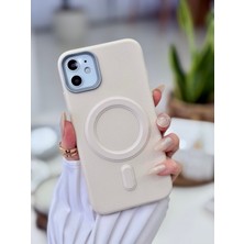 Go Aksesuar Iphone 11 Uyumlu Magsafe Özellikli Parmak Izi Bırakmaz Darbe Önleyici Deri Görünümlü Silikon Kılıf