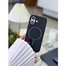 Go Aksesuar Iphone 16 Uyumlu Magsafe Özellikli Parmak Izi Bırakmaz Darbe Önleyici Sıvı Silikon Kılıf