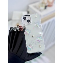 Go Aksesuar Iphone 13 - 14 ve 15 Uyumlu Mini Yıldız Oyuncak Tasarımlı Esnek Silikon Kılıfı