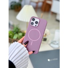 Go Aksesuar Iphone 14 Promax Uyumlu Magsafe Özellikli Parmak Izi Bırakmaz Darbe Önleyici Sıvı Silikon Kılıf