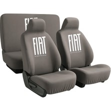 Antwax Zapomi Fiat Uyumlu Linea Koltuk Kılıfı Bayrak Ön Koltuklara Özel 1+1 Gri