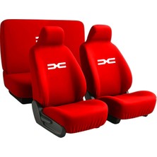 Zapomi Dacia Oto Servis Kılıfı Ön Arka Penye Takım Kırmızı