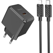İlkyaz Fashion Hoco CS15A 30W Type-C Şarj Aleti + Type-C To iPhone Lightning Kablo SETI-(5775) ILKYZHB-RS3455