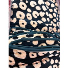 Leopar Desenli Hipoalerjenik Çift Kişilik Battaniye